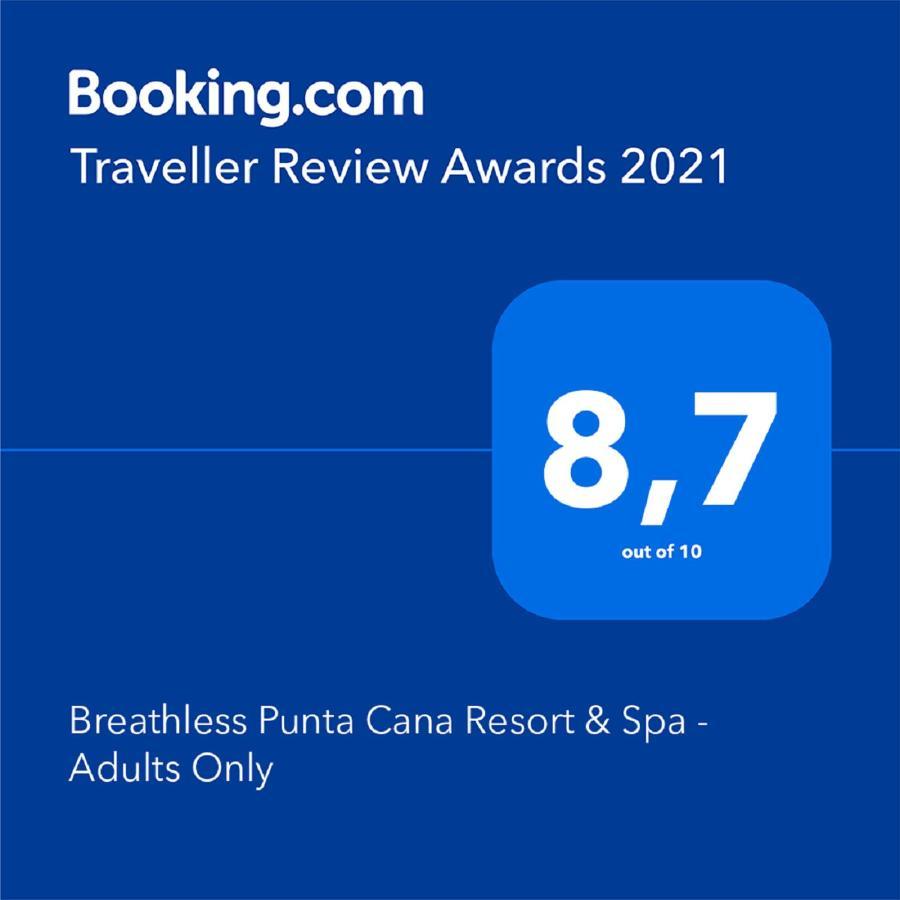 Breathless Punta Cana Resort & Spa (Adults Only) Exterior foto 2021 TripAdvisor Certificate of Excellence